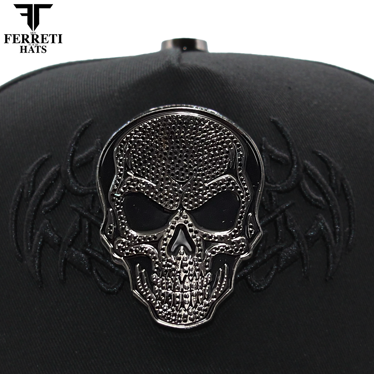 Ferreti Hats FT186 Black Skull