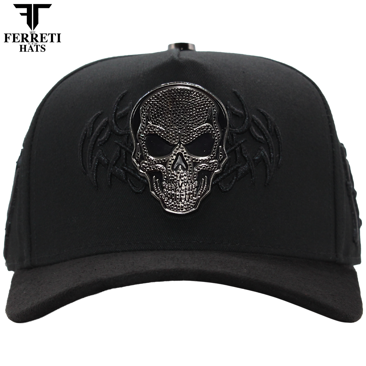 Ferreti Hats FT186 Black Skull