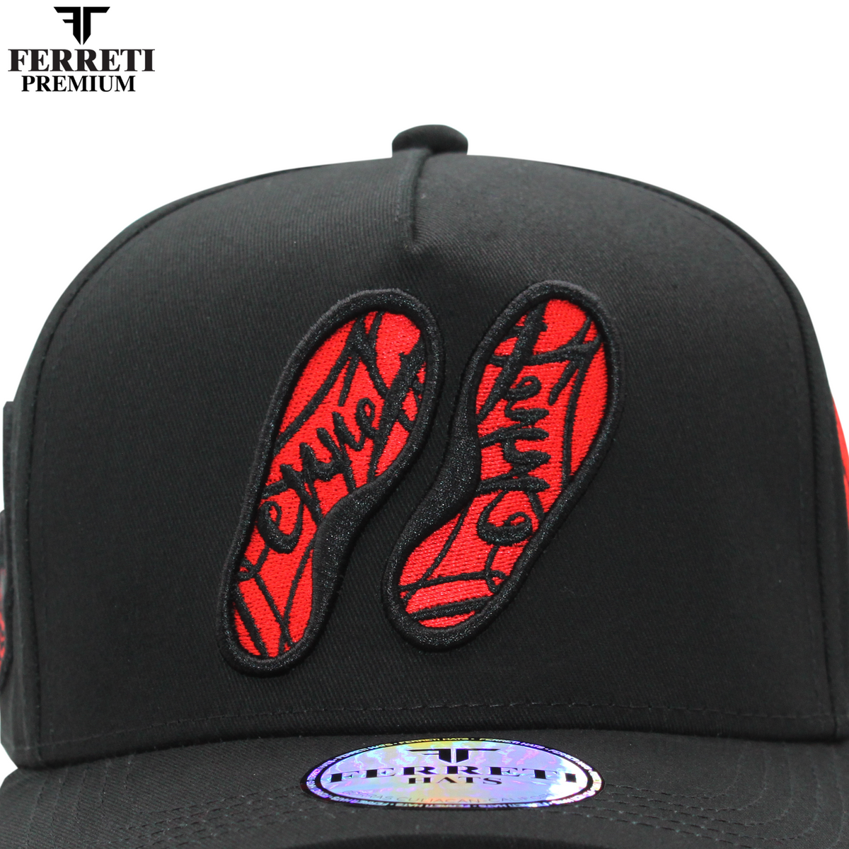 Ferreti Hats FT18 Red Bottoms