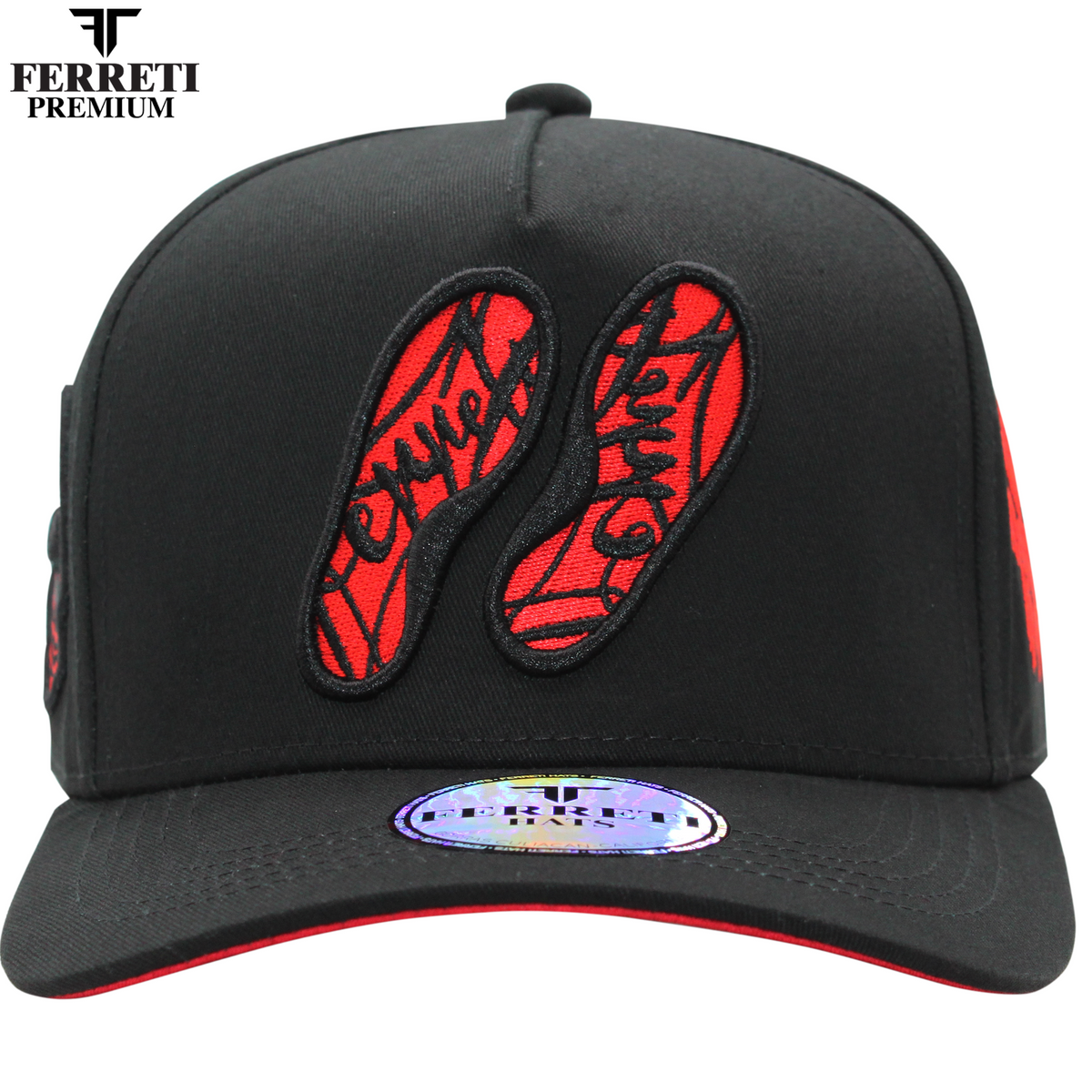 Ferreti Hats FT18 Red Bottoms
