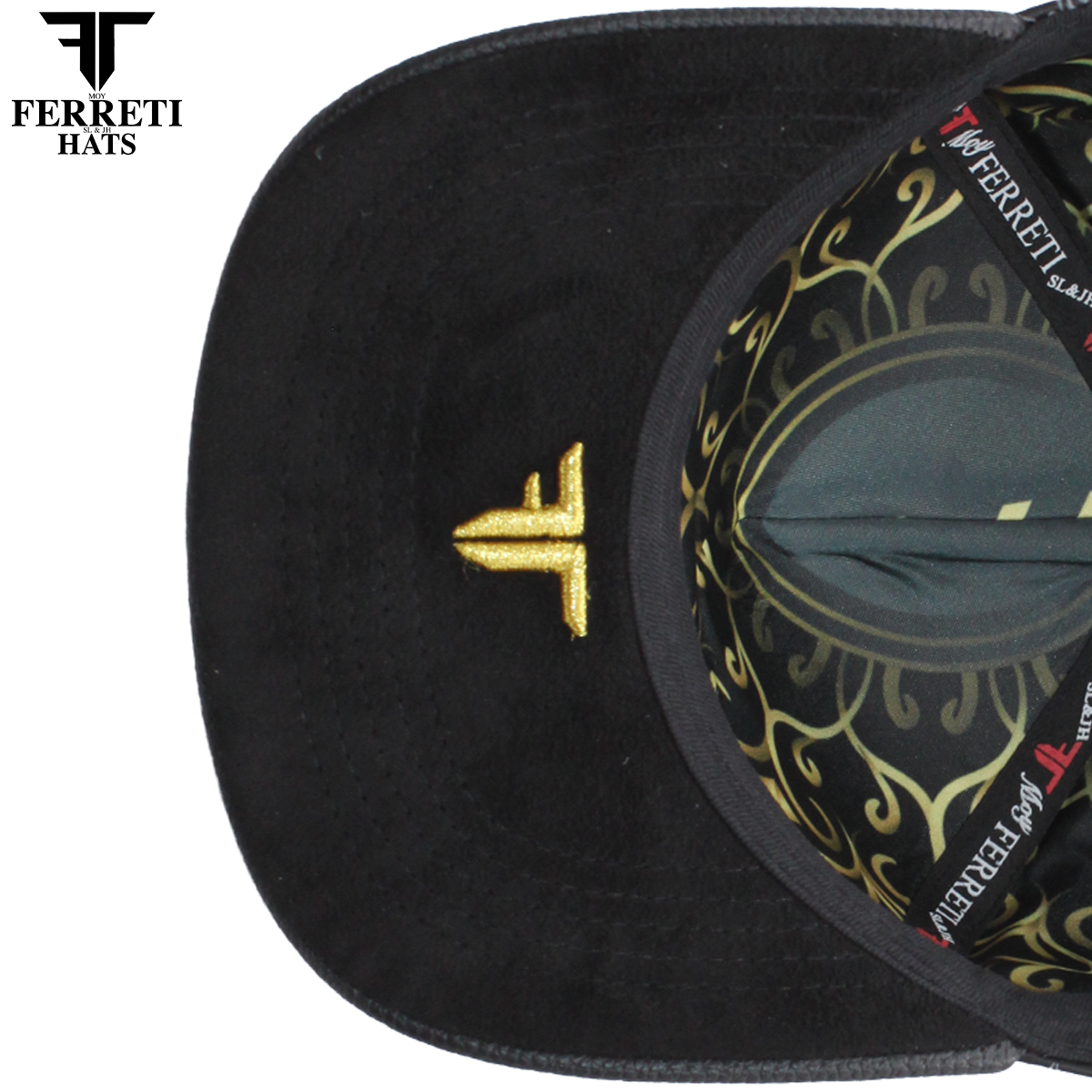Ferreti Hats FT203 Black Crown