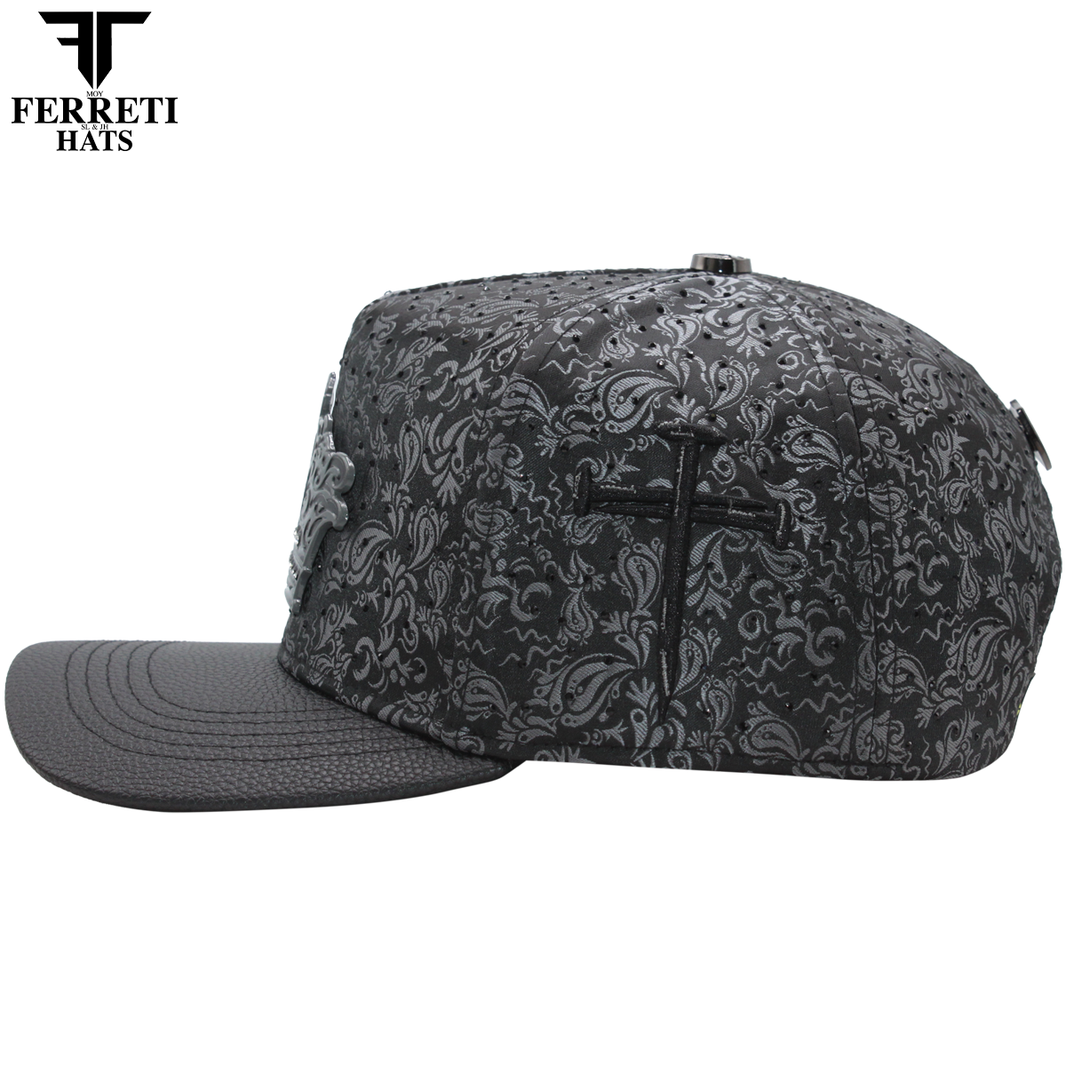 Ferreti Hats FT203 Black Crown