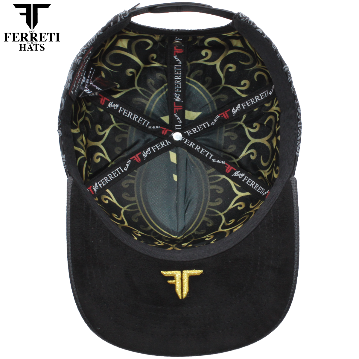 Ferreti Hats FT203 Black Crown
